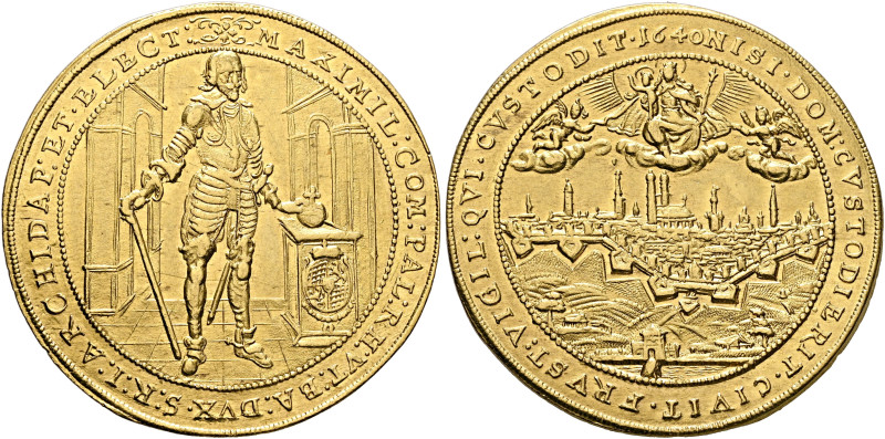 GERMANY. Bayern. Kurfürstentum. Maximilian I, 1598-1651. 5 Dukaten 1640 (Gold, 3...