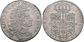 GERMANY. Brandenburg-Preußen. Königreich. Friedrich I (III), 1688-1713. 2/3 Taler 1701 (Silver, 38 mm, 17.40 g, 12 h), Berlin CS (mint master C. Stric...