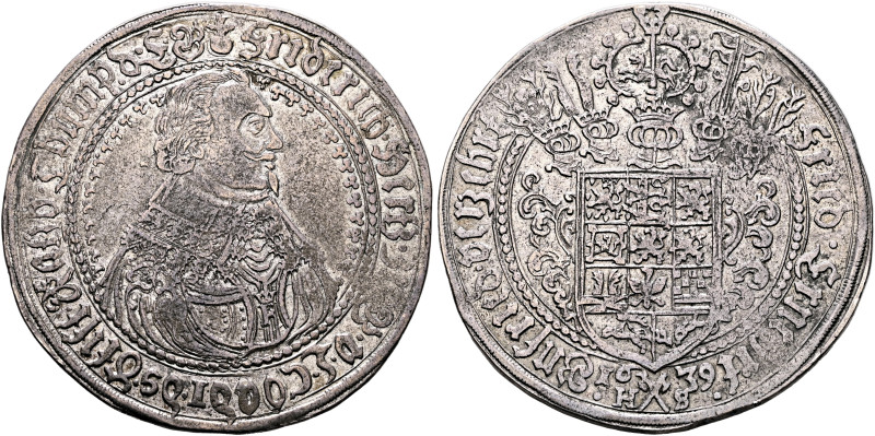 GERMANY. Braunschweig-Lüneburg-Celle. Friedrich IV, 1636-1648. Taler 1639 (Silve...