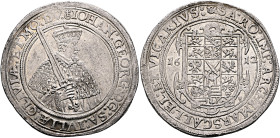 GERMANY. Sachsen-Albertinische Linie. Kurfürstentum. Johann Georg I, 1615-1656. Taler 1612 (Silver, 42 mm, 29.17 g, 4 h), on the Vicariat. Dresden. IO...