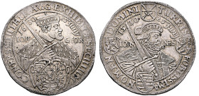 GERMANY. Sachsen-Albertinische Linie. Kurfürstentum. Johann Georg I, 1615-1656. Taler 1630 (Silver, 44 mm, 29.02 g, 9 h), on the 100th Anniversary of ...