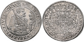 GERMANY. Sachsen-Albertinische Linie. Kurfürstentum. Johann Georg I, 1615-1656. Taler 1630 (Silver, 46 mm, 29.35 g, 8 h), variety with tight-fitting s...