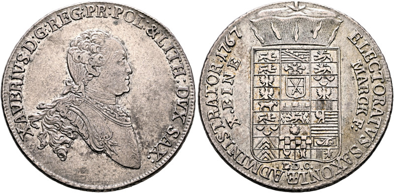 GERMANY. Sachsen-Albertinische Linie. Kurfürstentum. Xaver, 1763-1768. Taler 176...