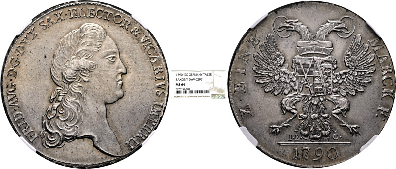 GERMANY. Sachsen-Albertinische Linie. Kurfürstentum. Friedrich August III, 1763-...