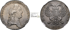 GERMANY. Sachsen-Albertinische Linie. Kurfürstentum. Friedrich August III, 1763-1827. Taler 1790 (Silver, 39 mm, 28.07 g, 12 h), on the Vicariat. Dres...