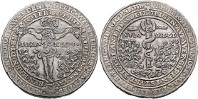 GERMANY. Sachsen-Ernestinische Linie. Kurfürstentum. Johann Friedrich der Großmütige, 1532-1547. Dreifacher Schautaler (Silver, 46 mm, 87.55 g, 12 h),...