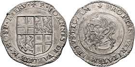 MALTA. Order of Knights of the Hospital of St. John of Jerusalem (Knights of Malta). Jean de la Valette. Grandmaster, 1557-1568. 4 Tari (Silver, 34 mm...