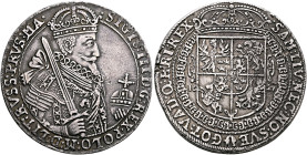 POLAND, Monarchs. Zygmunt III Waza, 1587-1632. Talar (Taler) 1627 (Silver, 41 mm, 28.76 g, 1 h), Bydgoszcz (Bromberg). •SIGIS:III•D•G:REX•POLO:M:D:LIT...