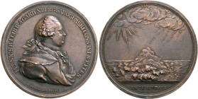 RUSSIA, Tsars of Russia. Ekaterina II Velikaya (the Great), 1762-1796. Medal (Bronze, 54 mm, 38.08 g, 12 h), on the mint master and Freemason Peter Ni...
