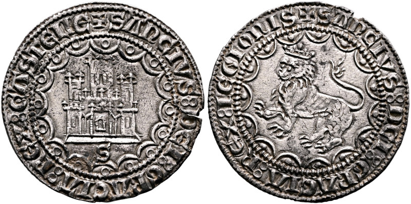 SPAIN, Castile & León. Sancho IV el Bravo (the Brave), 1284-1295. Medio Maravedi...