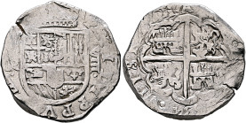 SPAIN, Reino de España. Felipe IV el Grande, 1621-1665. 8 Reales 1634 (Silver, 38 mm, 26.44 g, 10 h), Sevilla (Seville). PHILIPPV[S•]IIII•D[•G•OM]NIVM...