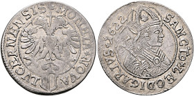 SWITZERLAND. Luzern. Stadt. Dicken 1622 (Silver, 29 mm, 6.16 g, 12 h). MONETA✱NOVA - LVCERNENSIS✱ Crowned double-headed eagle facing with wings spread...