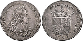 SWITZERLAND. Neuenburg/Neuchâtel. Friedrich I. von Preussen, 1707-1713. 1/4 Taler 1713 (Silver, 28 mm, 6.77 g, 6 h). FRID•D•G REX•BOR & EL•S•PR•AR•NEO...