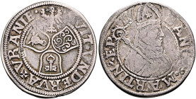 SWITZERLAND. Uri. Kanton. Dicken (Silver, 30 mm, 8.96 g, 6 h), Altdorf, no date (circa 1548-1605). [S]VIT✱VNDERVA✠VRANIE• Coat of arms of Uri, Schwyz ...