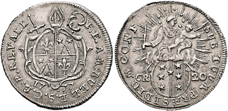 SWITZERLAND. Wallis. Sitten. Franz Joseph Friedrich Ambüel, 1760-1780. 20 Kreuze...