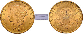 UNITED STATES. 1776-pres. 20 Dollars 1897 (Gold, 34 mm, 33.43 g, 6 h), Liberty Head, Double Eagle, with motto. By. J. B. Longacre. Philadelphia. Liber...