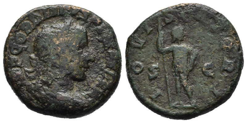 GORDIANO III (238-244). Asse per Roma. AE (g 10,50). Busto laureato, drappeggiat...