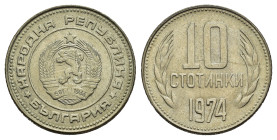 BULGARIA. 10 stotinki 1974. FDC