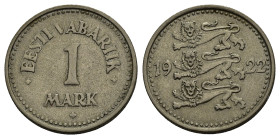 ESTONIA. 1 mark 1922. BB