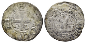 FRANCIA. Fulco V (1109-1129). Denaro. MI (g 0,87). Croce patente. R/ Monogramma di Fulco. Dulessy 375. MB. Nr. Reg. 632/25
