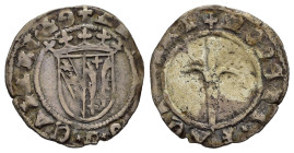 FRANCIA. Antonio I il Buono (1508-1544). Sol. AR (g 1,08). Stemma coronato. R/ Spada. Boudeau 1509. MB. Nr. Reg. 632/25