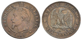 FRANCIA. 2 Centimes 1862 A. Cu. BB