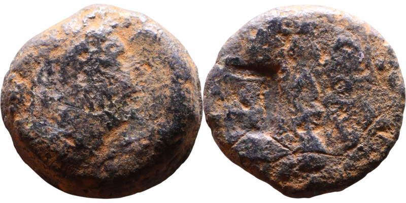 Roman Provincial bronze coin (I-III century)

13mm 2,38g

Artificial sand pa...
