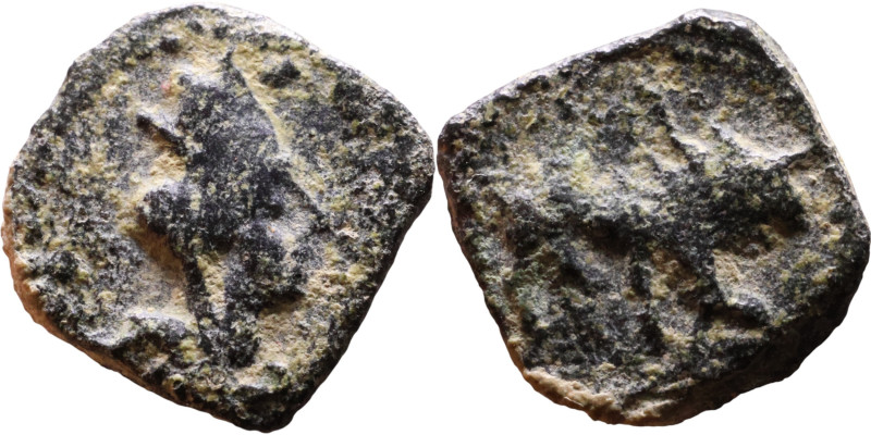 Roman Provincial bronze coin (I-III century)

12mm 0,92g