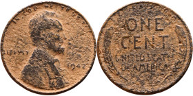 USA - 1 cent – 1942

18mm 2,81g

Artificial sand patina