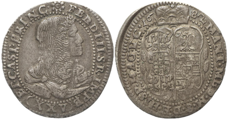 CASTIGLIONE DELLE STIVIERE - Ferdinando II Gonzaga (1680-1723) - 25 Soldi 1682 -...