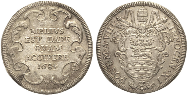 ROMA Stato Pontificio - Innocenzo XI (1676-1689) Testone 1684 MIR 2035/16 Munt. ...