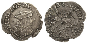REGNO DI SARDEGNA - Carlo II (1504-1553) Mezzo Testone di I Tipo S.D MIR 357 RARISSIMA AG gr 4,72 Ribattuto al dritto. Di ottima conservazione per il ...