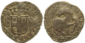 REGNO DI SARDEGNA - Carlo Emanuele I (1580-1630) - Cavallotto 1615 IV tipo MIR 658e R MI 2,49 - Piacevole esemplare