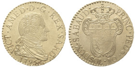 REGNO DI SARDEGNA - Vittorio Amedeo III (1773-1796) 10 Soldi 1795 - Zecca di Torino - MIR 992b - NC MI gr. 2,9 Bel metallo brillante