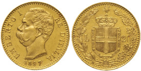 REGNO D'ITALIA - Umberto I (1800-1896) 20 Lire 1897 - Mont. 31, Varesi 132; Au Oro Gold gr 6,45