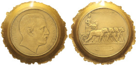 REGNO D'ITALIA - Vittorio Emanuele III (1909-1925) Due Lamine Uniface in Metallo dorato una del Dritto e l'altra del Rovescio del 100 Lire "Leoni" 190...
