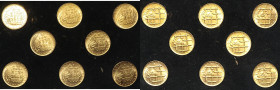 CECOSLOVACCHIA: confezione con 8 pezzi della moneta da 1 ducato 1944, emesso nel 1972, commemorativa dei Campi di Concentramento. Insieme rarissimo di...