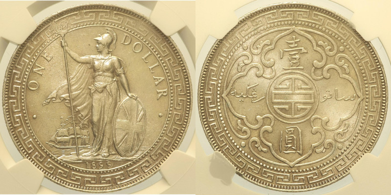GRAN BRETAGNA - Regina Victoria (1837-1901) Trade Dollar 1899 B Bombay Pridmore ...