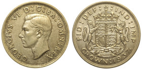 GRAN BRETAGNA - George VI (1936-1952) Crown 1937 Londra Ag gr 28,2
