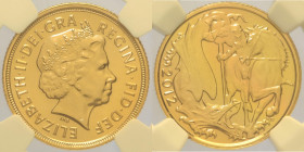 GRAN BRETAGNA - Elisabetta II (1952-2022) Sovereign 2012 Queen'S Diamond Jubilee Au Oro Gold In Slab NGC MS 67 DPL