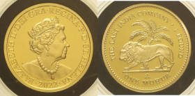 GRAN BRETAGNA - Elisabetta II (1952-2022) The East India Company One Mohur Coin 2022 Londra AU Oro Gold 11,66 999/1000 Solo 100 pezzi coniati. In stup...