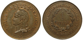 GUATEMALA Repubblica (dal 1839) Centavo 1889 Pattern. KM XE21. RR CU gr 4,81 tracce di rame rosso