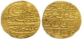 ISLAMIC COINS Mustafâ II. ibn Muhammad, 1106-1115 H,/1695-1703 AD. Turkia, Ashrafi 1106 Au Oro Gold gr. 3,47 - qSPL