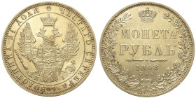 RUSSIA - Nicola I (1825-1855) Rublo 1848. Bit 218. AG gr 20,74