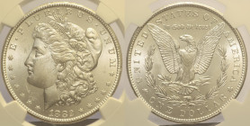 USA  Repubblica Federale (1789 - ) Dollaro Morgan 1882 CC Carson City KM110 R AG In Slab NGC MS 63