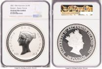 British Administration. Elizabeth II silver Proof "Bonomi Pattern - Queen Victoria" 100 Pounds (1 Kilo) 2021 PR69 Ultra Cameo NGC, Commonwealth mint, ...