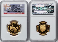 Elizabeth II gold Proof "Kangaroo" 50 Dollars (1/2 oz) 2013-P PR70 Ultra Cameo NGC, Perth mint, KM2083. Discover Australia Fauna series. One of First ...