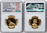 Elizabeth II gold Proof High Relief "Wedge-Tailed Eagle" 100 Dollars (1 oz) 2019-P PR70 Ultra Cameo NGC, Perth mint, KM-Unl. First Releases. Slab hand...