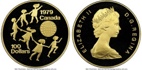 Elizabeth II gold Proof "Year of the Child" 100 Dollars 1979 PR68 Ultra Cameo NGC, Royal Canadian mint, KM126. HID09801242017 © 2024 Heritage Auctions...