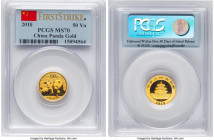 People's Republic gold "Panda" 50 Yuan (1/10 oz) 2010 MS70 PCGS, KM1929, PAN-516A. First Strike. HID09801242017 © 2024 Heritage Auctions | All Rights ...
